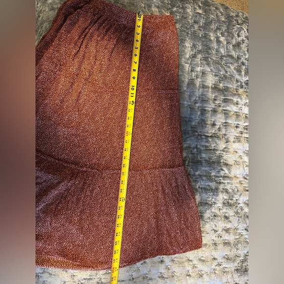 Brown Tiered Women's Skirt - Picture 3 of 5